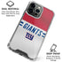 NFL New York Giants White Striped iPhone 16 Pro Clear Case